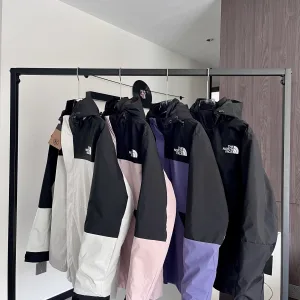 Super Clone Reps The North Face Jacket Red Fleece Winter Windproof Cuffs