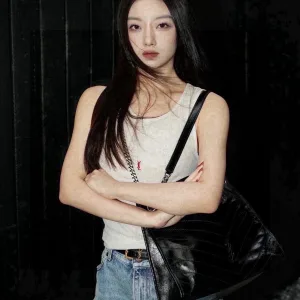Super Clone Luxury Saint Laurent Shopping Bags Red Daily Commute Street Style