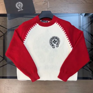 Super Clone Chrome Hearts Sweater Red Cashmere