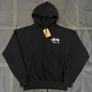 Super Clone Luxury Stussy Hoodie Red Cotton Pure Fleece Ribbed Fabric Relaxed Fit Winter
