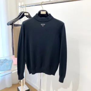 Designer Reps Prada Sweater Wool Elegant Style Youthful Energy Autumn Winter And