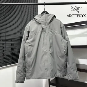 Super Clone High Quality Archaeopteryx Coat Red Cotton Down Microfiber Winter Embroidery Side Pockets