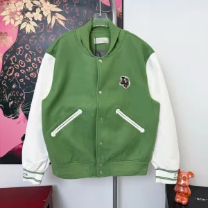 High Quality Reps Dior Outerwear Green Nylon Cowhide Suitable For All Body Types Autumn Winter And