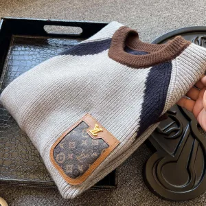 Luxury Louis Vuitton Sweater Red Wool Merino