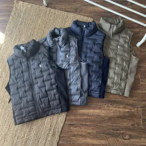 AAA Super Clone Ralph Lauren Vest Red Duck Down Fleece Autumn Winter And Zippered Pocket