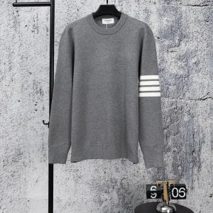 Super Clone Thom Browne Long-Sleeved Shirts Red Wool Blend Fine Relaxed Fit Sophistication