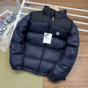 High Quality Moncler Down Jacket Red Duck Nylon Fabric Autumn Winter Hidden Pocket Zippered