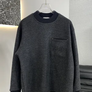 Designer Margiela Hoodie Red Wool Fleece Understated Luxury
