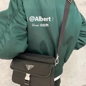 AAA Prada Camera Bag Red Nylon Fabric