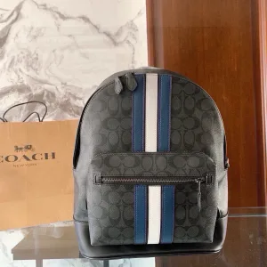 AAA Designer Coach Backpack Blue Simple And Elegant