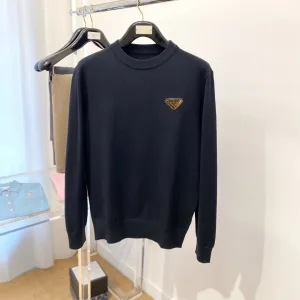 High Quality Prada Sweater Red Urban Style