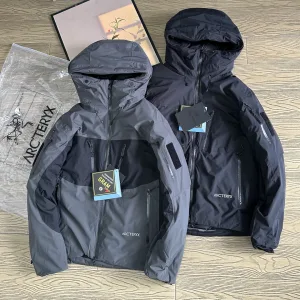 High Quality Reps Archaeopteryx Down Jackets Red Gore-Tex Duck Polyester Fiber Fleece High-Density Fabric Winter Slim Fit
