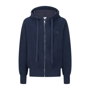 Super Clone Luxury Loewe Hoodies Red Cotton Wool Merino Soft And Smooth Embroidery
