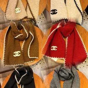 Designer Chanel Scarf Wool
