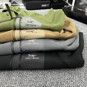 Super Clone AAA Archaeopteryx Coat Red Wool Cashmere Adhesive Fleece Outdoor Functionality Autumn Winter And Patch