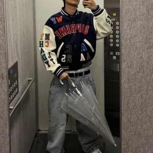 Reps Luxury Supreme Jacket Red Exquisite Workmanship Embroidery