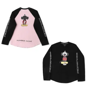 Reps Supreme Long-Sleeved T-Shirt Pink Cotton Pure