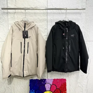 Designer Super Clone Archaeopteryx Jacket Red Gore-Tex Windstopper Cotton Down Polyester Nylon Plain Weave Running Simple Design Urban Commuting Winter Patch
