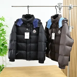 Reps High Quality Moncler Outerwear Brown Duck Down Nylon Sophistication Winter