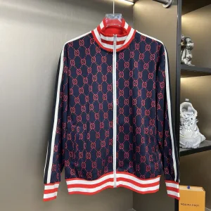 Reps Gucci Long-Sleeved Shirt Red Silk Jacquard