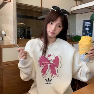 Designer Reps Adidas Sweatshirt Black Cotton Fleece