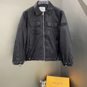 Reps Luxury Dior Cotton-Padded Coat Black Cotton