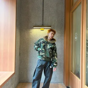 AAA Luxury Stussy Coat Color Rabbit Fur Winter Patch