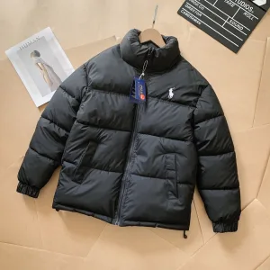 AAA Ralph Lauren Cotton-Padded Coat Red Cotton Down Nylon Winter