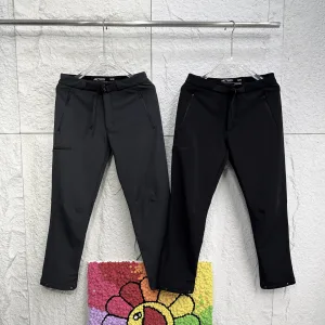 Luxury Designer Archaeopteryx Trousers Red Cotton Daily Commute Winter