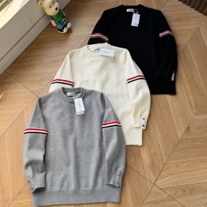 Super Clone Thom Browne Sweater Red Autumn Winter And