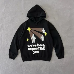 AAA Reps Earth Hoodies Blue Cotton Fleece Foam Printing