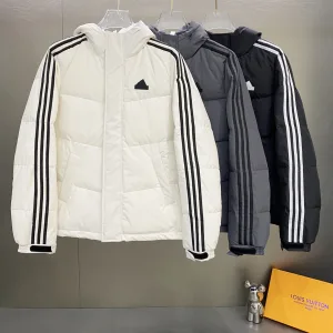 Luxury Reps Adidas Down Jacket Black Feather Duck