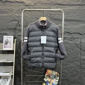 Luxury Monk Outerwear Red Wool Feather Duck Down Exquisite Workmanship Slim Fit Patch Side Pockets