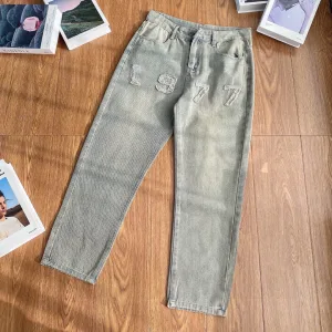 High Quality AAA Fear Of God Jeans Red Cotton Pure Denim