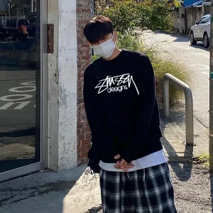 AAA Super Clone Stussy Hoodies Ash Cotton Pure Fleece Easy To Match