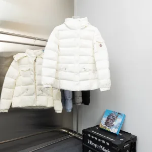 Reps Moncler Coats Pink Down Nylon Autumn Winter