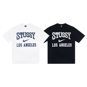 Designer Nike Short-Sleeved T-Shirt Black Cotton