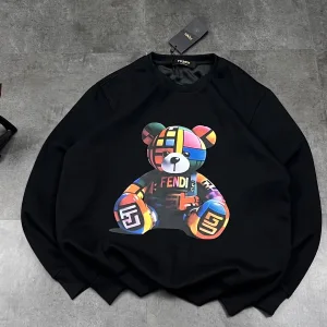 Reps High Quality Fendi Overcoat Red Cotton Combed Plush Fleece Sharkskin Sophistication Autumn Winter And Early Color Blocking