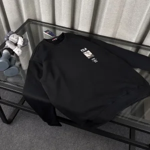 Luxury Fila Hoodie Black Fleece