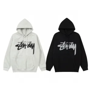Luxury Reps Stussy Jacket Ash Eva Cotton Pure Fleece Streetwear Screen Printing