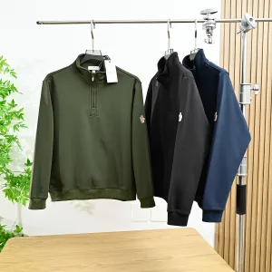 Reps Moncler Long-Sleeved Red Fleece Air Layer Autumn Winter Fabric Patch