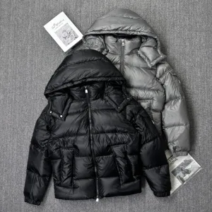 AAA Moncler Down Jacket Red Duck Playful Style Autumn Winter And Glossy Fabric Side Pockets
