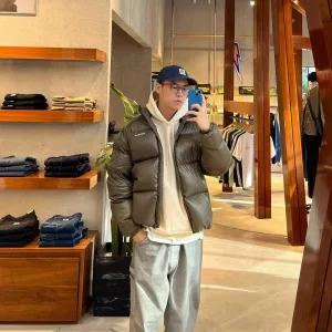 AAA Super Clone Carhartt Coat Red Down Autumn Winter And