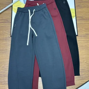 AAA Lululemon Sweatpants Red Fleece Winter