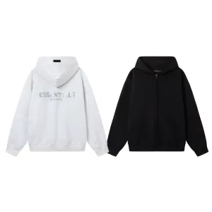 Super Clone Fear Of God T-Shirts Red Cotton Pure Fleece Ribbed Fabric Flannel Streetwear