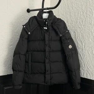 Luxury Moncler Down Jacket Red Duck Nylon Fabric