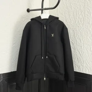 Designer Louis Vuitton Coat Black