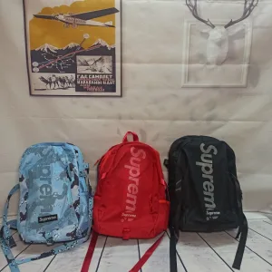 Luxury Supreme Backpack Red Nylon Mesh