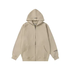 AAA Super Clone Fear Of God Jacket Black Fleece Ribbed Fabric