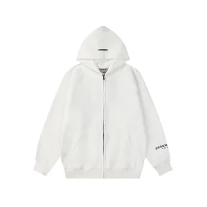 Super Clone AAA Fear Of God Jacket Black Fleece Ribbed Fabric